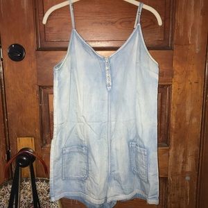 Light Wash Jean Romper
